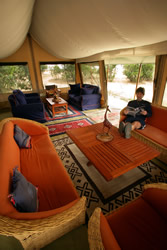 A tent at JK Mara Camp, Masai Mara. Copyright Bill Gozansky