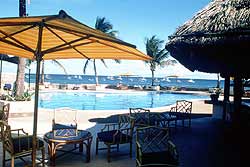 Hemingways lies right on the beach in Watamu.